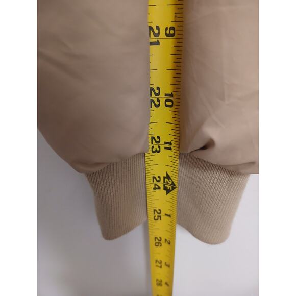 Hollister Ultimate Puffer Cropped Jacket XXL Camel Tan Windproof Packable Gorp - Picture 14 of 16